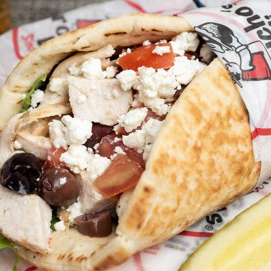 Order *Arcadian Chicken Pita food online from Groucho's Deli store, Columbia on bringmethat.com