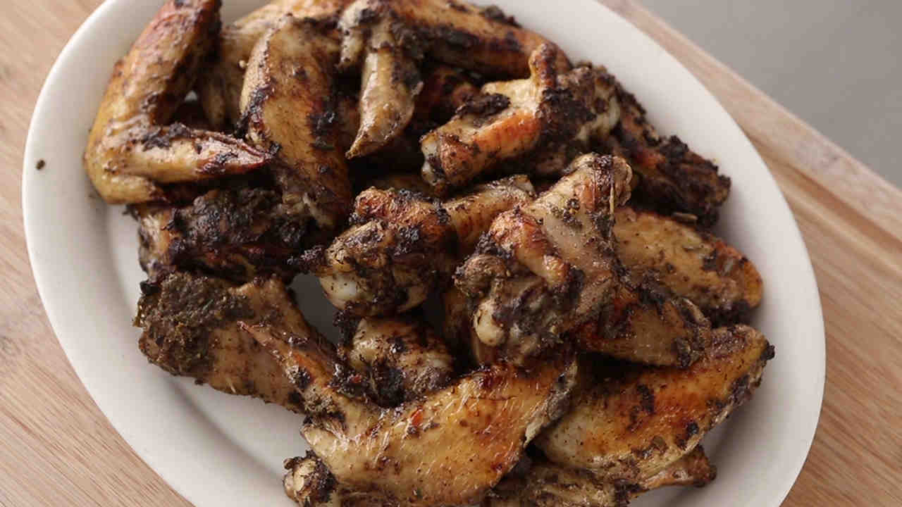 Order Jerk Wings (6-Whole) food online from Garifuna Flava store, Chicago on bringmethat.com
