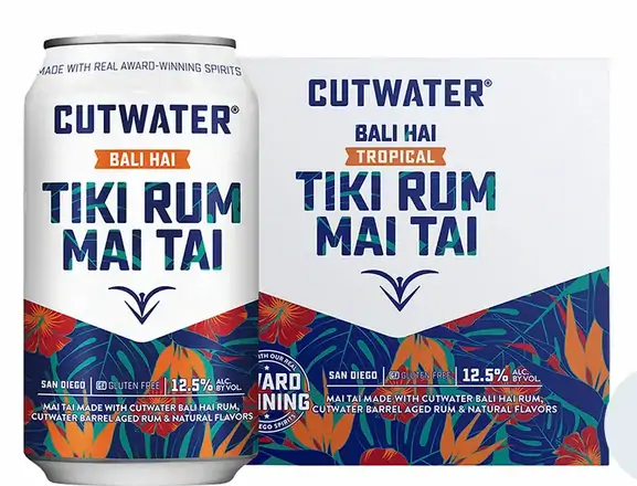 Order CUTWATER  TIKI RUM MAI TAI, 12..5 % abv 4Pack 12oz cans food online from Sousa Wines & Liquors store, Mountain View on bringmethat.com