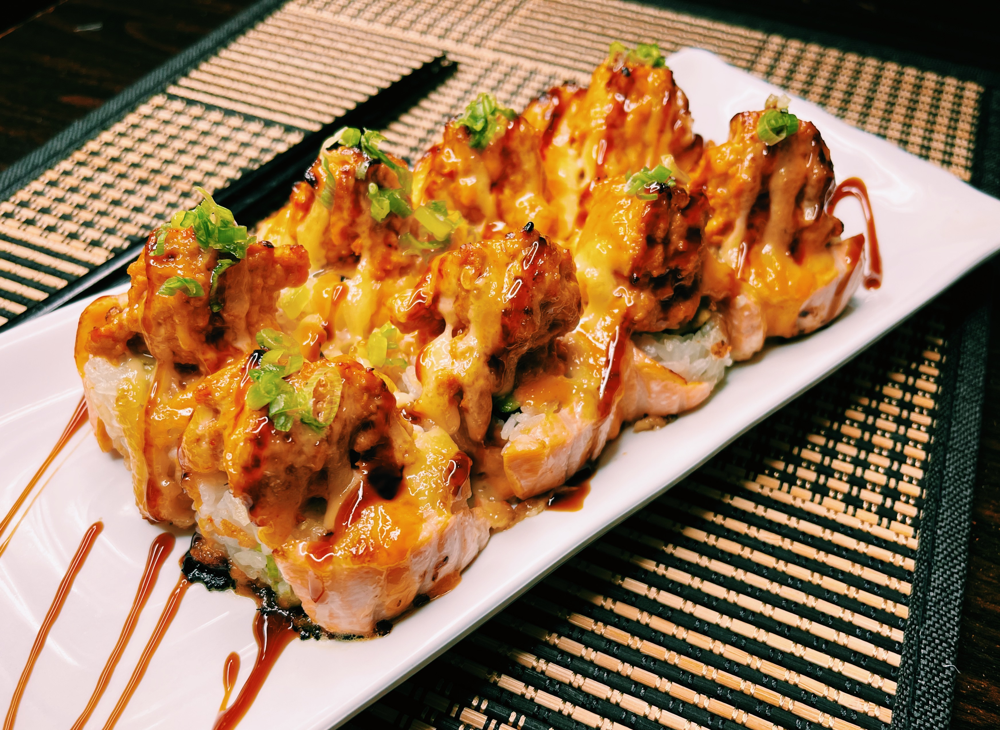 Order B6. Super Volcano Roll food online from Sushien store, Carson on bringmethat.com
