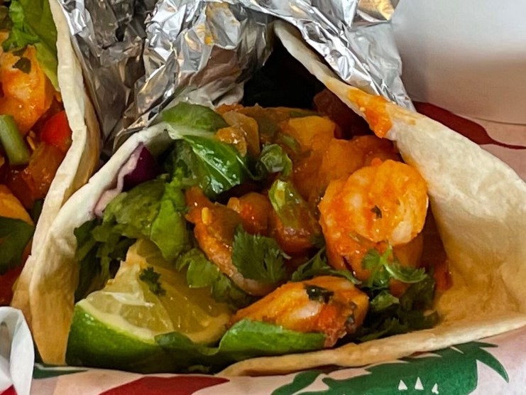 Order Spicy Grilled Shrimp Taco food online from The Taco Joint store, Dallas on bringmethat.com