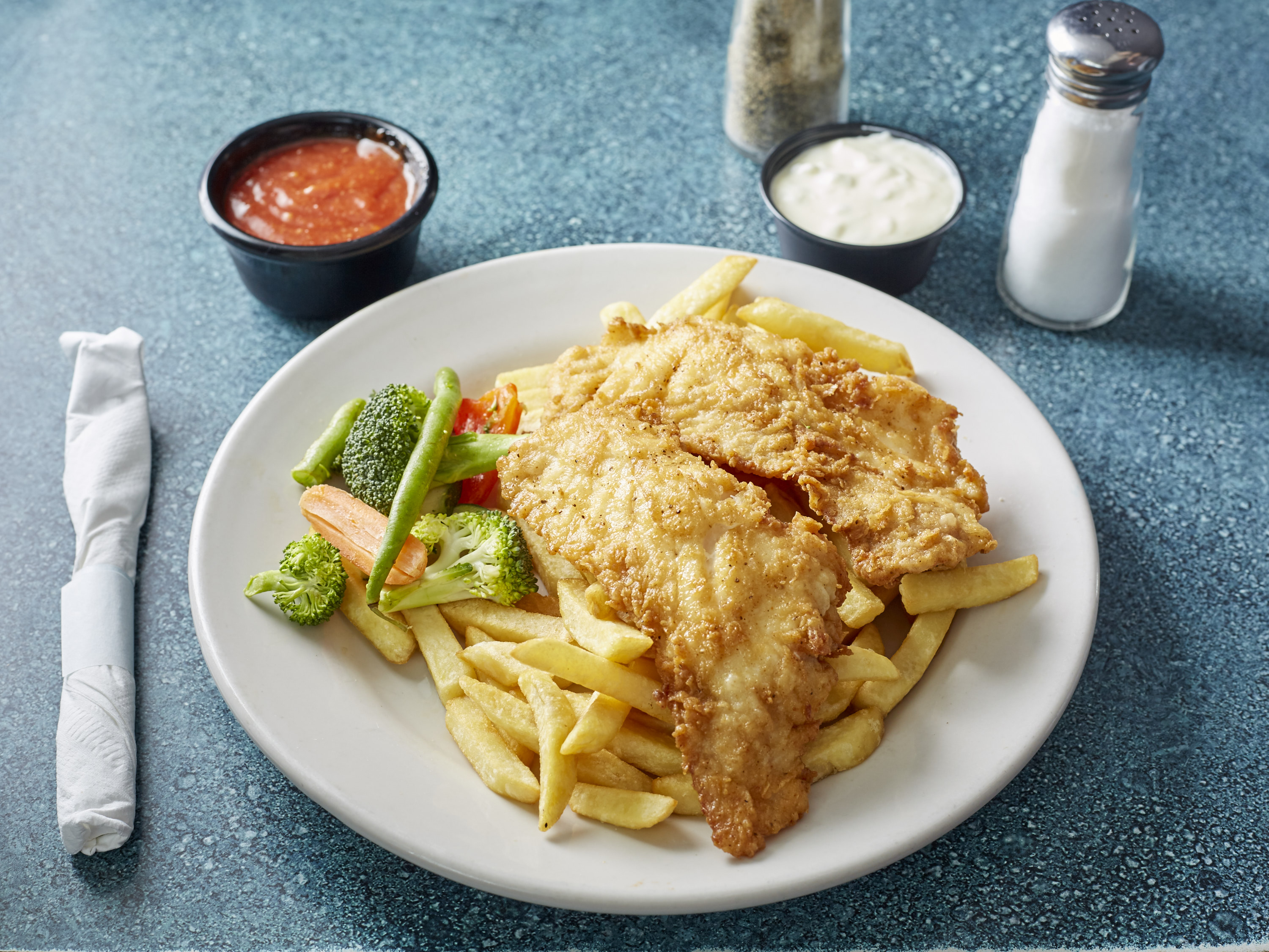 Order Fried Fillet of Grouper food online from DELRAY DINER store, Marietta on bringmethat.com