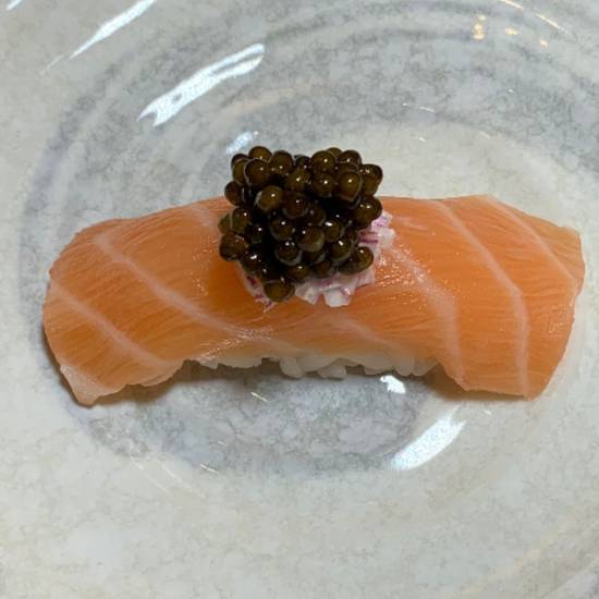 Order Salmon w/Caviar food online from Izaka-Ya by Katsu-Ya store, Los Angeles on bringmethat.com