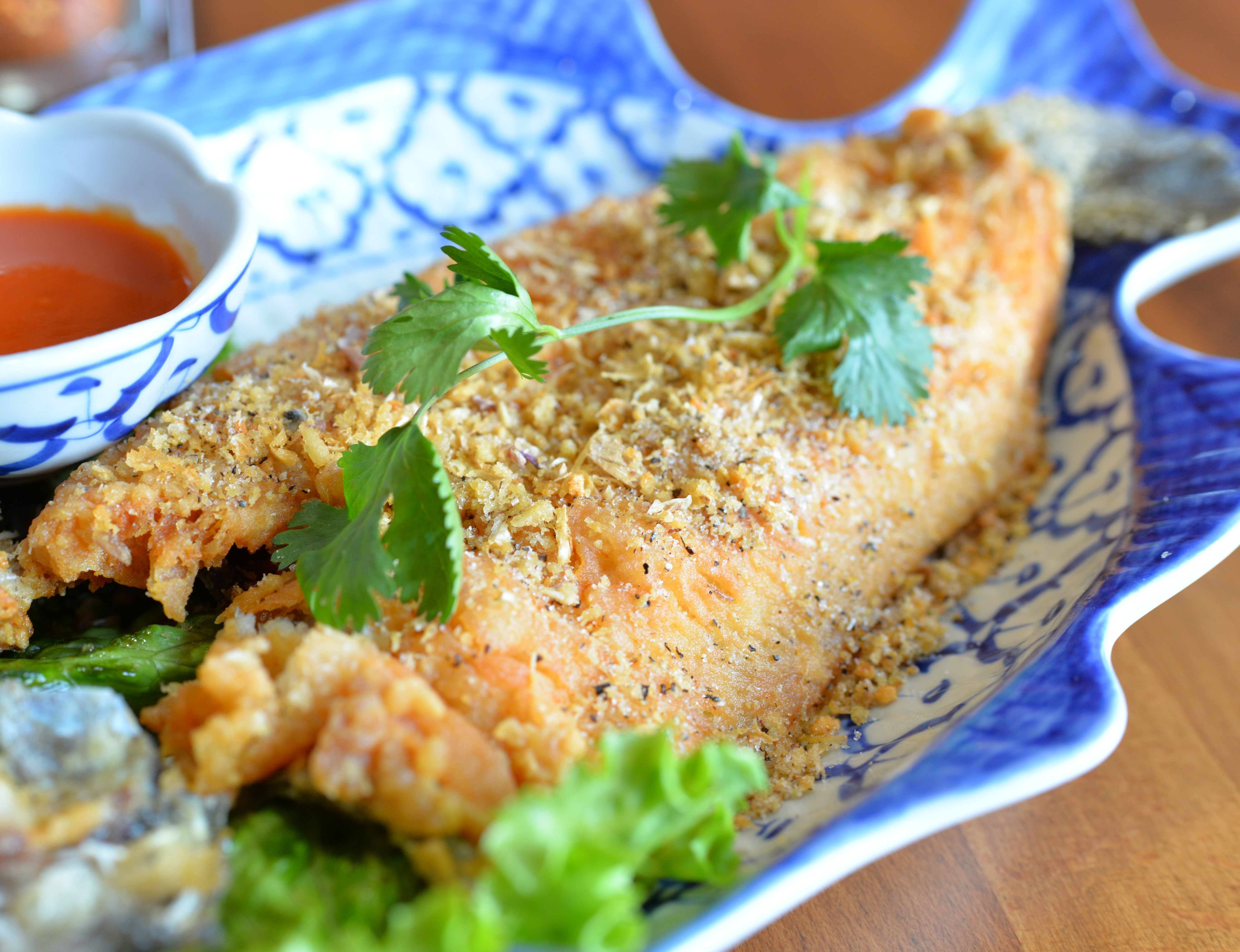 Order Garlic Fish Fry food online from Thai Chili Restaurant store, Kent on bringmethat.com