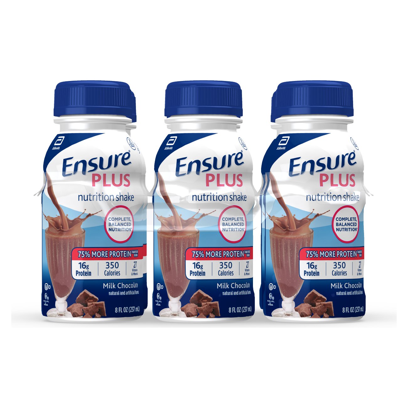 Order Ensure Plus Nutrition Ready-to-Drink Shake, Milk Chocolate, 8 fl oz - 6 ct food online from Rite Aid store, SUFFOLK on bringmethat.com