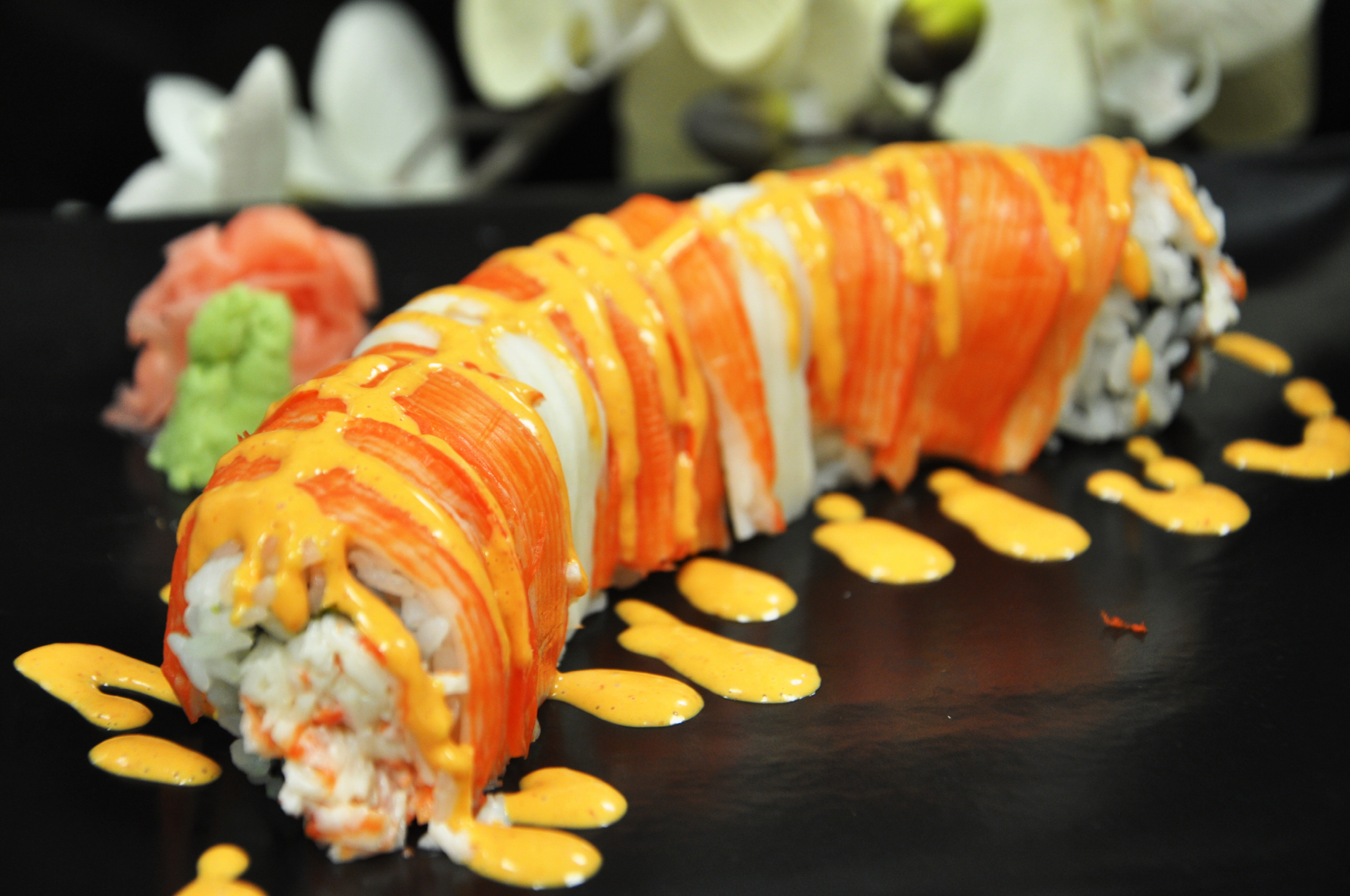 Order Crab Mania Roll food online from Umi Sushi store, Ann Arbor on bringmethat.com