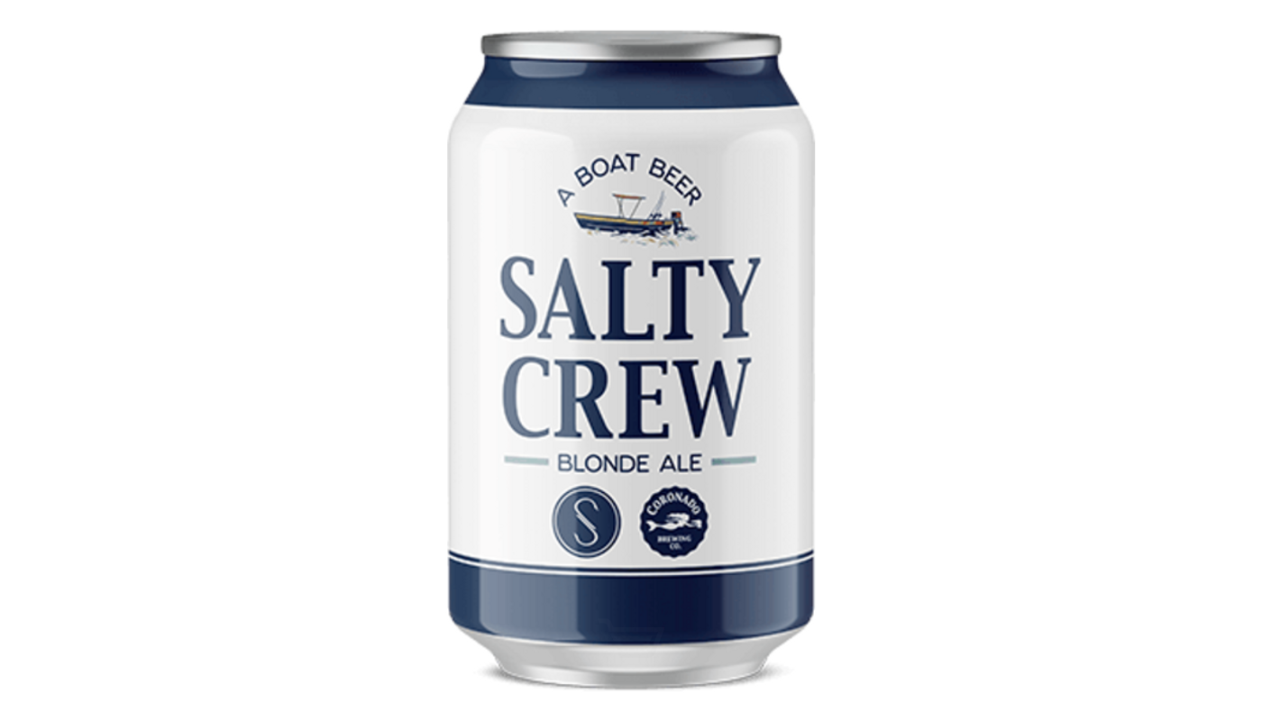 Order Coronado Brewing Salty Crew Blonde Ale  6x 12oz Cans food online from Rancho Liquor store, Thousand Oaks on bringmethat.com