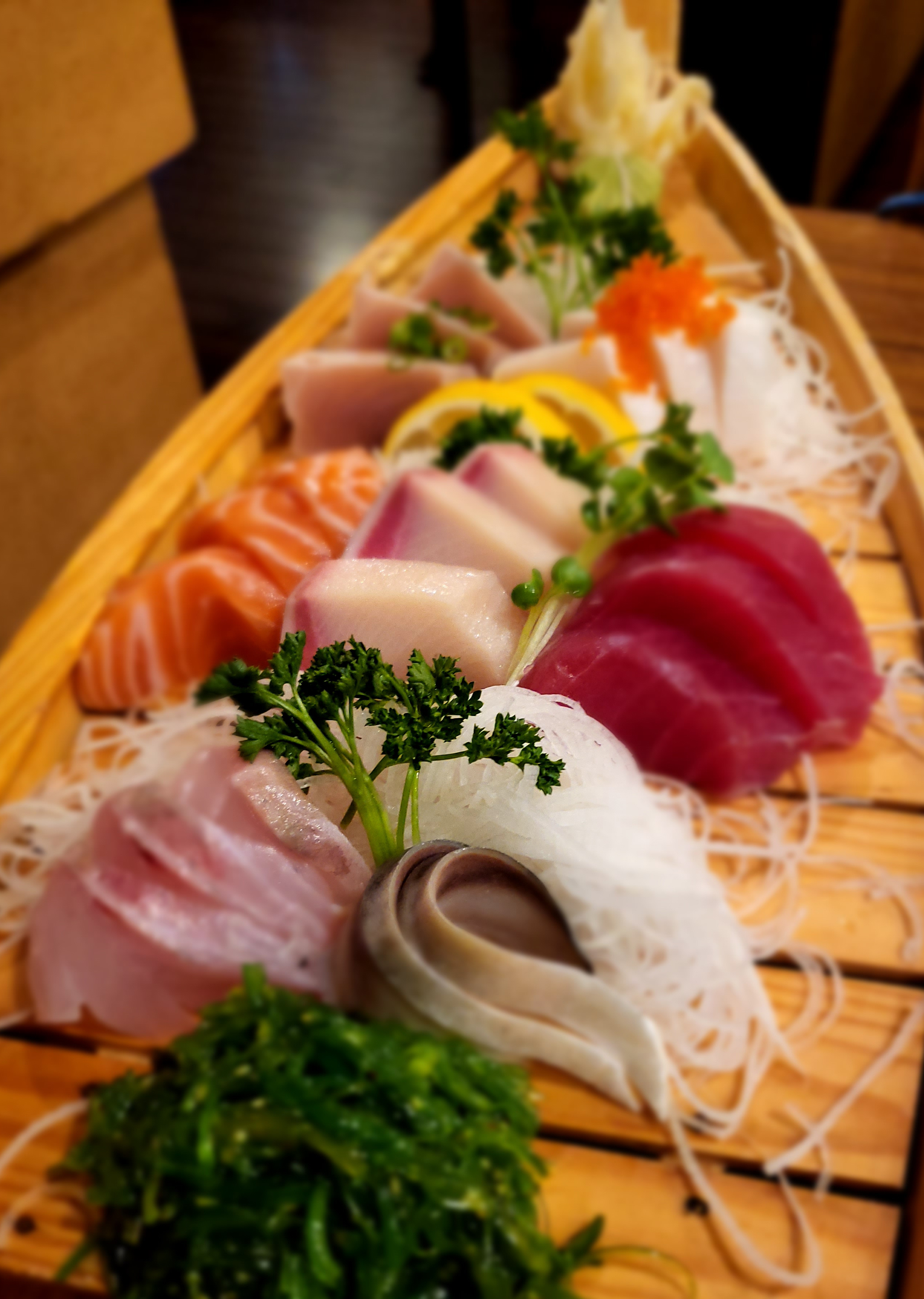 Order Sashimi Deluxe Combo food online from Azuma Japanese Cuisine store, Cupertino on bringmethat.com