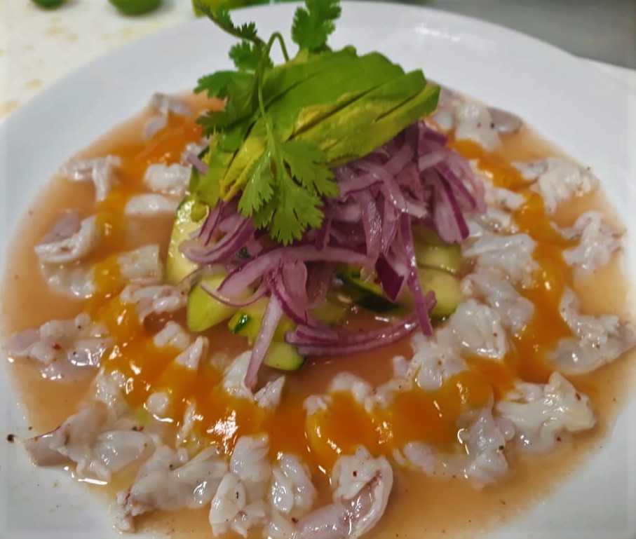 Order Raw Shrimp (in lime juice) food online from 701 Restaurant & Bar store, Montebello on bringmethat.com
