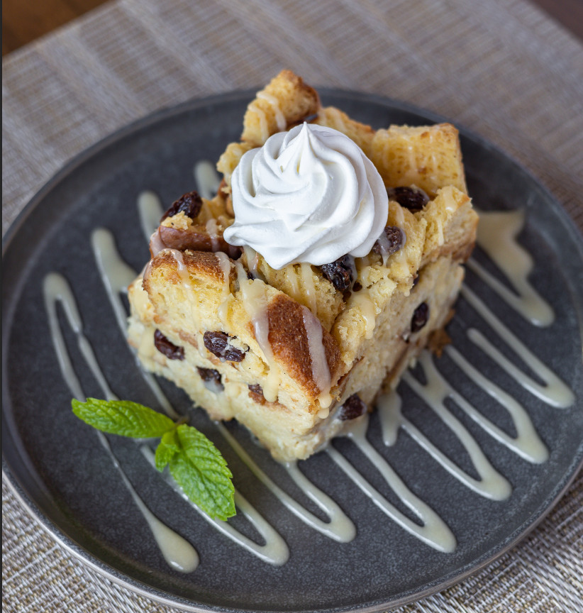 Order Bread Pudding food online from Mimis Cafe store, Folsom on bringmethat.com