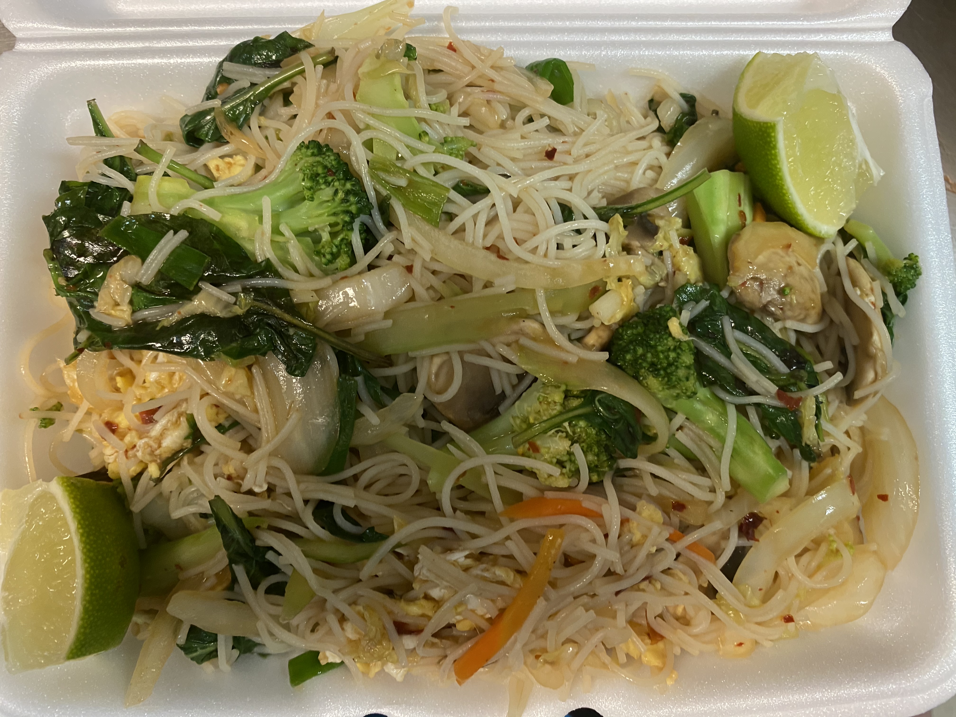 Order Spicy basil vegetable noodle food online from Lucky Star - Market St. store, Wilmington on bringmethat.com