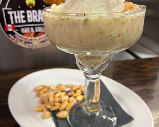 Order Leche De Tigre ( Ceviche cocktail ) food online from The Brasa Bar & Grill store, Richardson on bringmethat.com