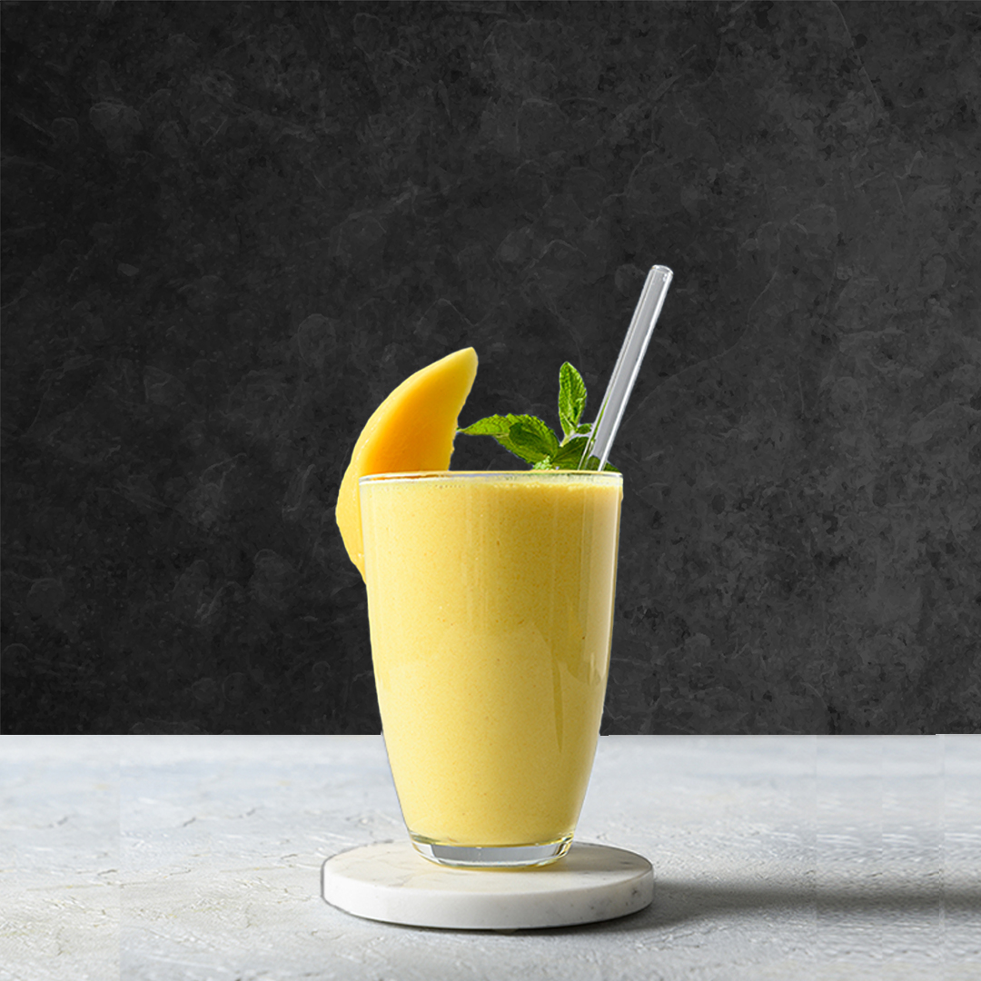 Order Mango Yogurt Lassi food online from United Kitchens Of India store, Lowell on bringmethat.com