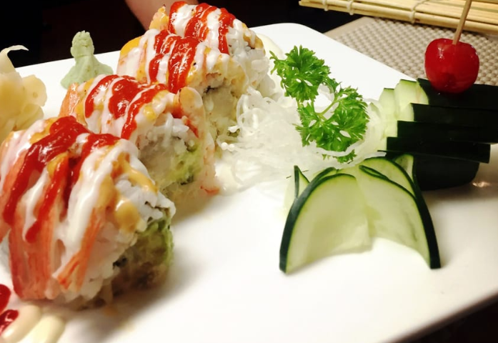 Order 13. Fuji Mountain Baked Roll food online from Rainbow King store, Bel Air on bringmethat.com