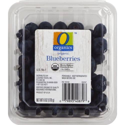 Order O Organics · Blueberries (6 oz) food online from Vons store, Los Alamitos on bringmethat.com