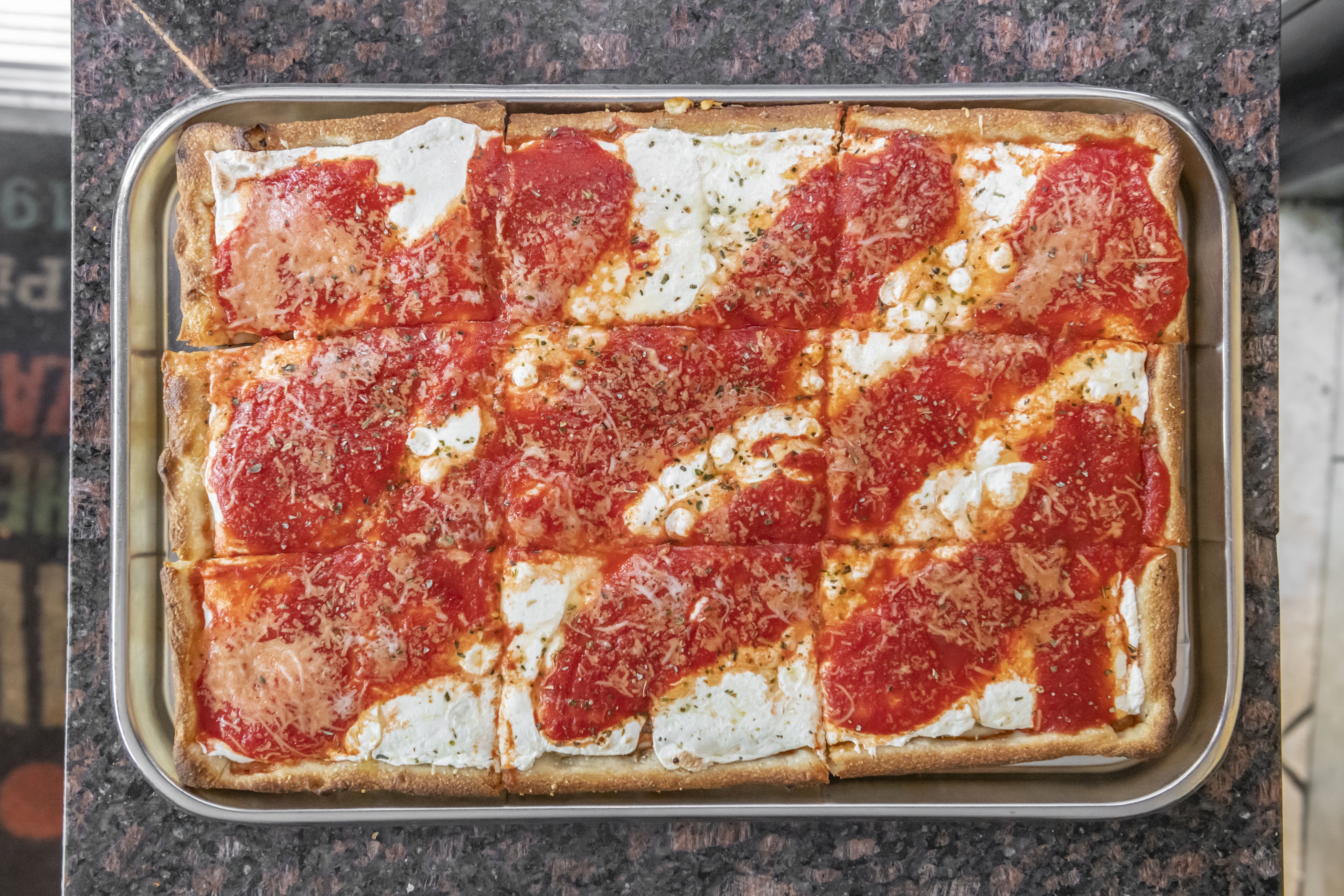 Order Cheese Sicilian Pizza - Pizza food online from Bravo Kosher Pizza store, New York on bringmethat.com