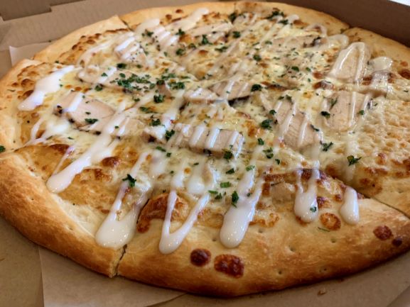 Order Roasted Garlic Chicken Pizza food online from Zpizza store, Upland on bringmethat.com