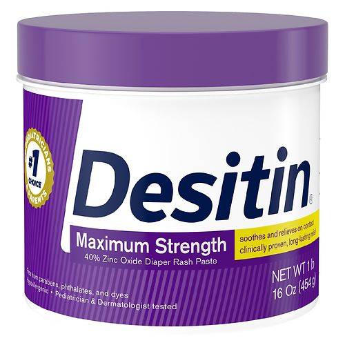 Order Desitin Maximum Strength Diaper Rash Cream With Zinc Oxide - 16.0 oz food online from Walgreens store, Bridgehampton on bringmethat.com