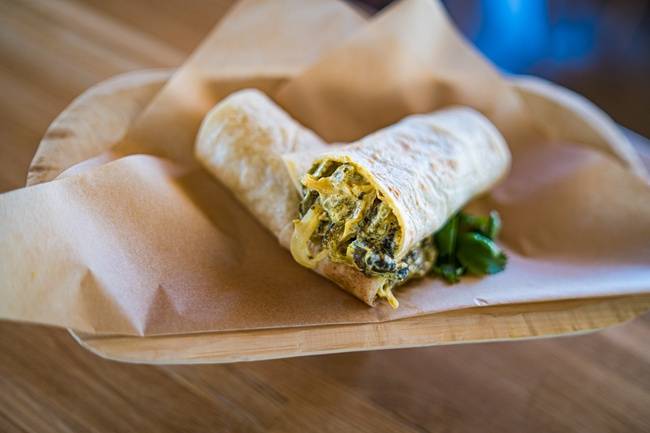 Order DLV - Burrito de Rajas - Vegan food online from Testal store, Phoenix on bringmethat.com