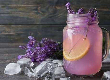 Order Sparkling Lavender Drink with Blueberries - 24 oz Cup food online from Lb Cake Stop store, Baldwin Park on bringmethat.com