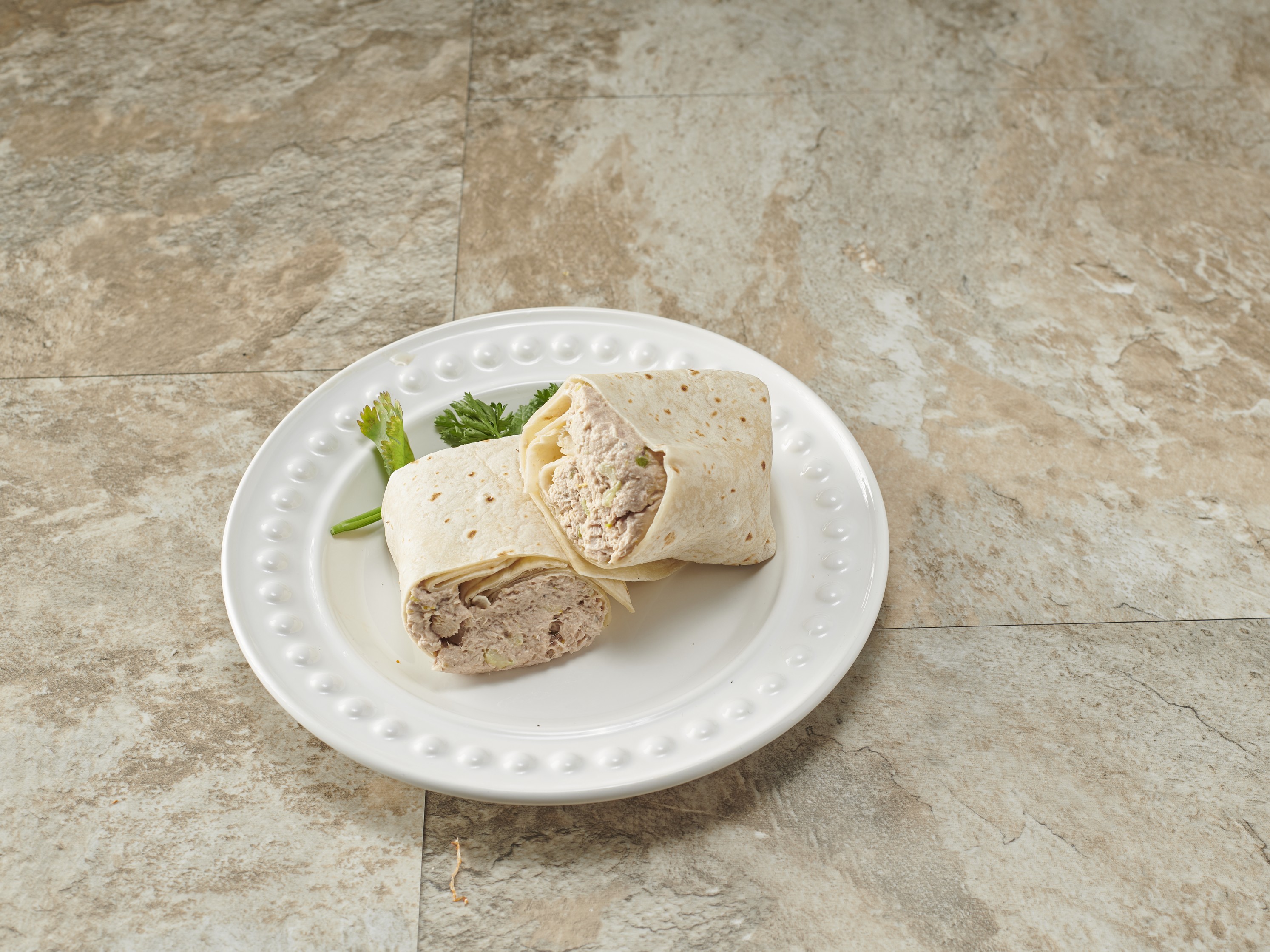 Order White Albacore Tuna Salad Wrap food online from Bread factory cafe store, New York on bringmethat.com