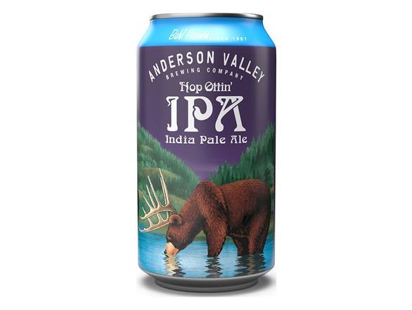 Order Anderson Valley Hop Ottin' IPA - 6x 12oz Cans food online from Shell Beach Liquor & Deli store, Pismo Beach on bringmethat.com