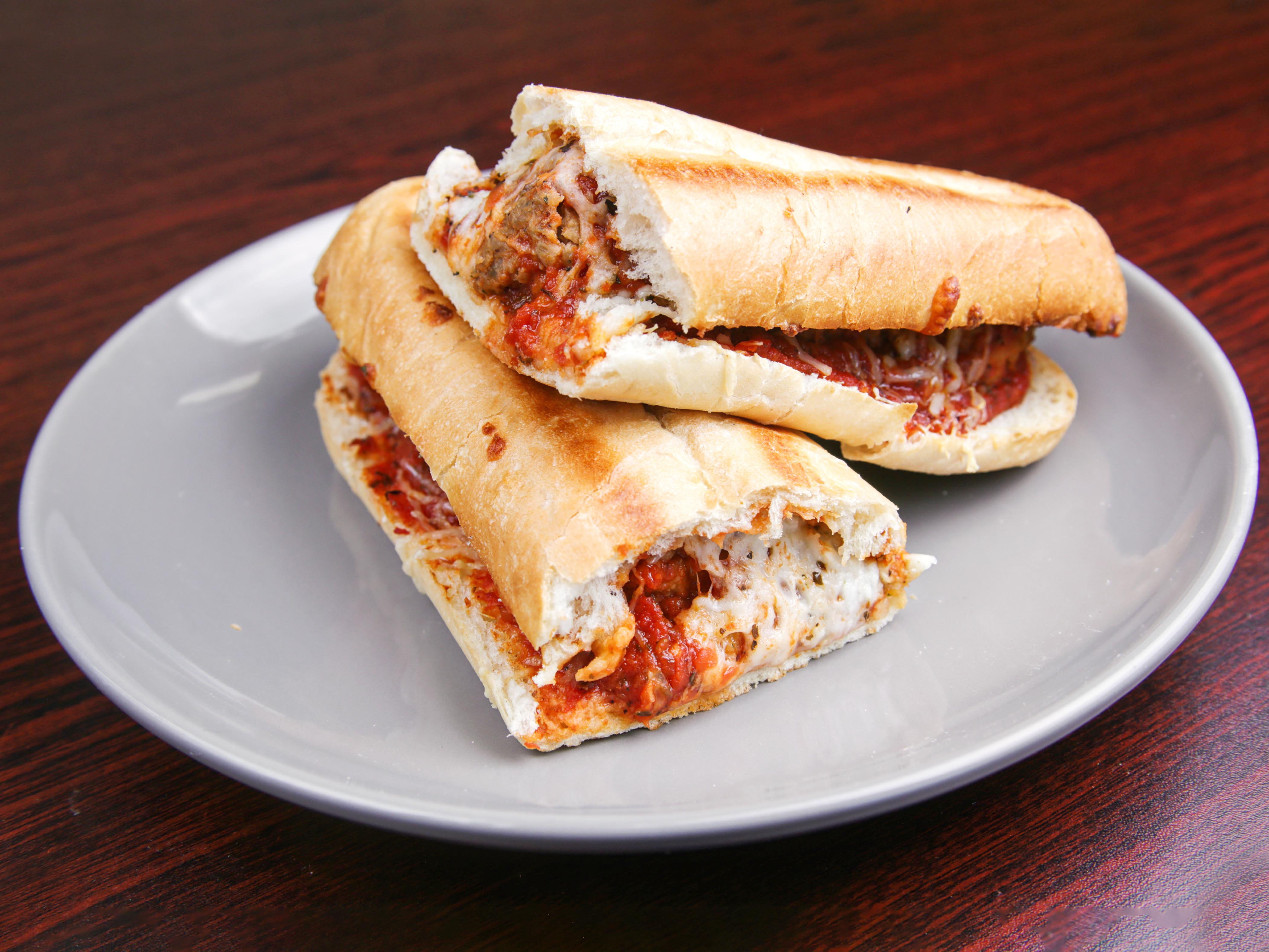 Order Meatball Sandwich food online from Rino D's Pizza & Wings store, Gilbert on bringmethat.com