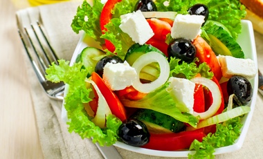 Order Greek Salad food online from Greek Cafe store, Brentwood on bringmethat.com