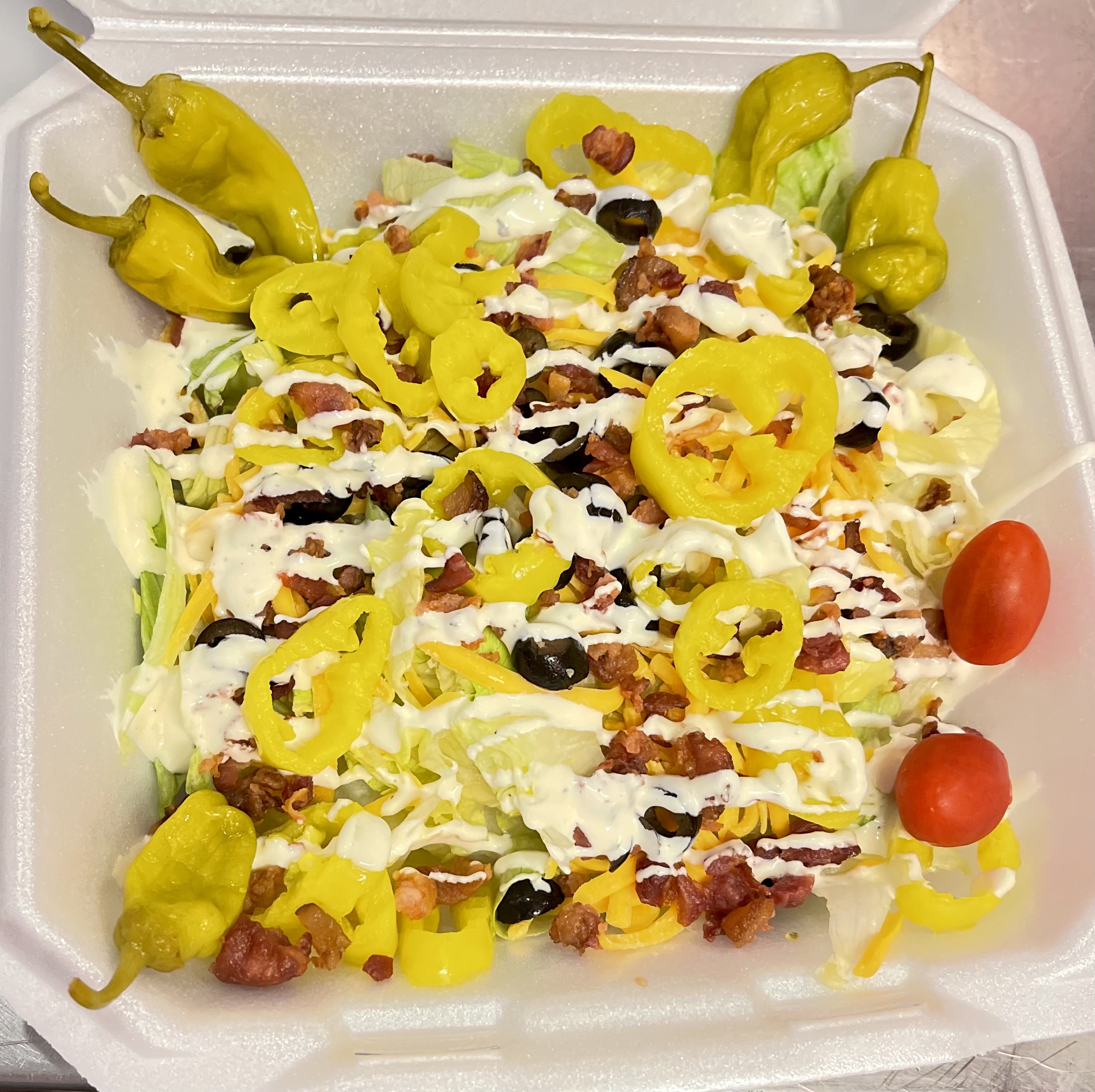 Order Build Your Own Salad food online from Kickers Pizza Bar store, Augusta on bringmethat.com