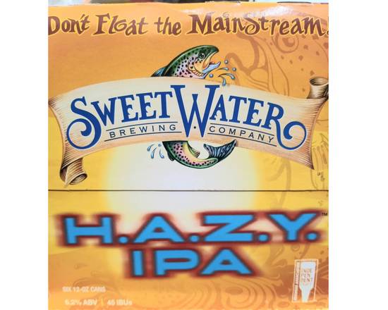 Order Sweet Water Hazy IPA 6 pack Can food online from Fast Stop Market & Liquor store, Victorville on bringmethat.com