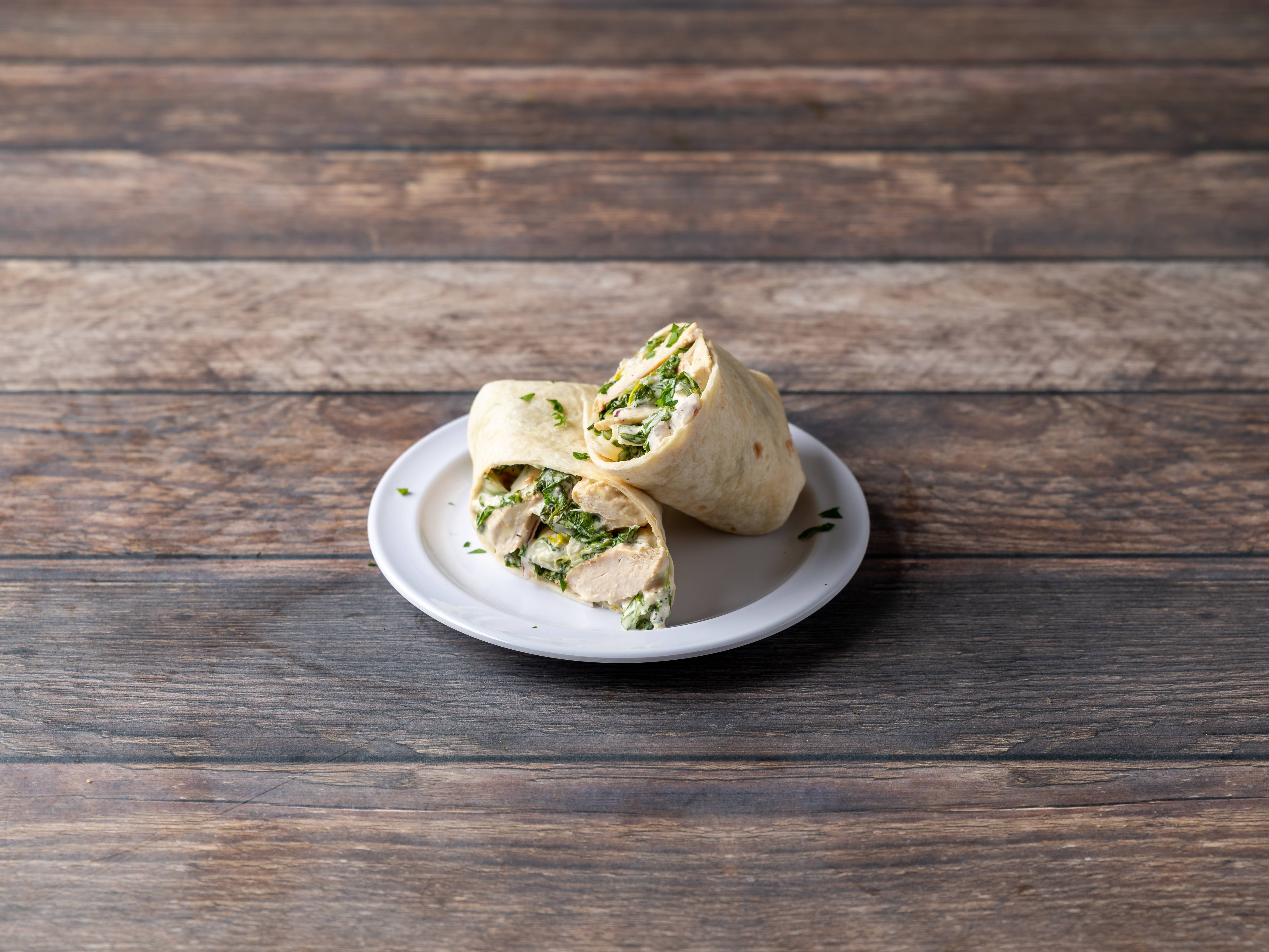Order Chicken Caesar Wrap food online from M&G Char Grill store, Chicago on bringmethat.com