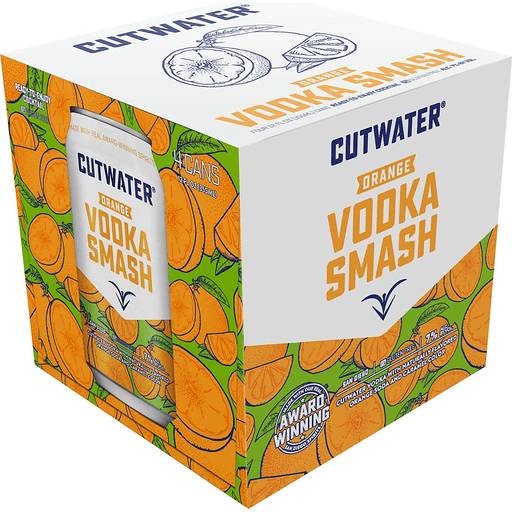 Order Cutwater Orange Vodka Smash (4PKC 12 OZ) 138897 food online from Bevmo! store, Emeryville on bringmethat.com