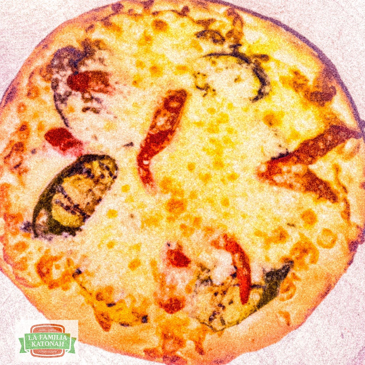 Order Grilled Vegetable Pizza* - Grilled Vegetable Pizza* food online from La Familia store, Katonah on bringmethat.com