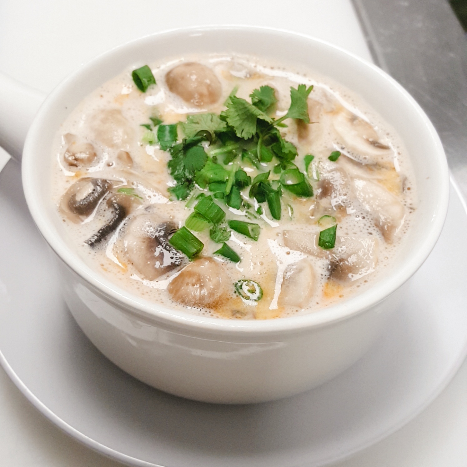 Order TS2. Coconut Soup food online from Thai House Bistro store, Fenton on bringmethat.com