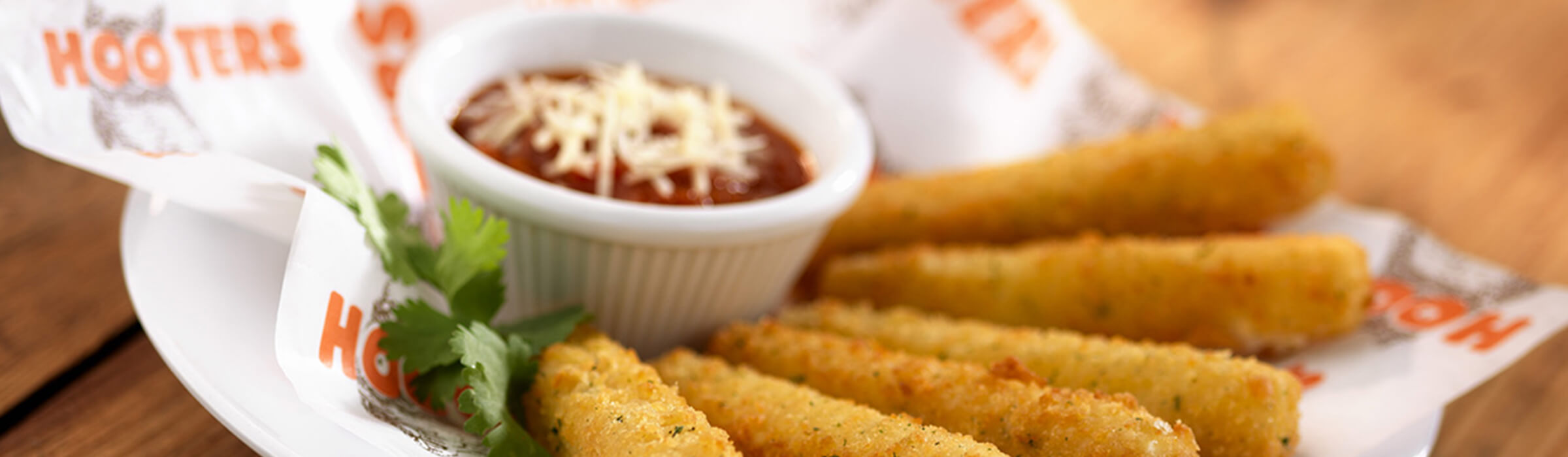 Order Cheese Sticks food online from Hooters store, Chesapeake on bringmethat.com