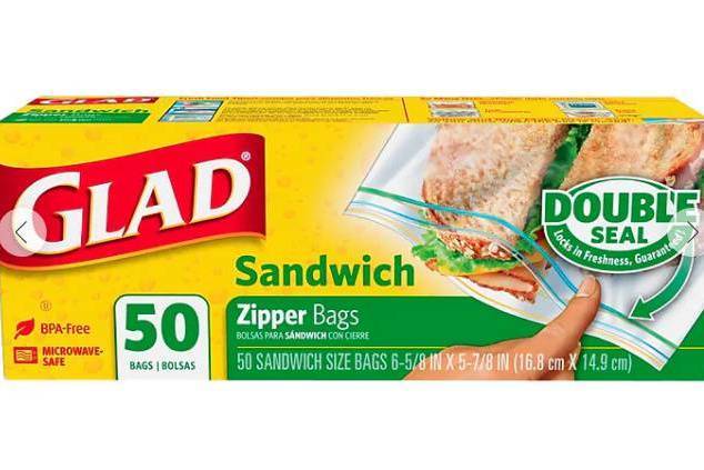 Order Glad Sandwich Bags Zipper (50 Count) food online from Urban Value Corner Store store, Dallas on bringmethat.com