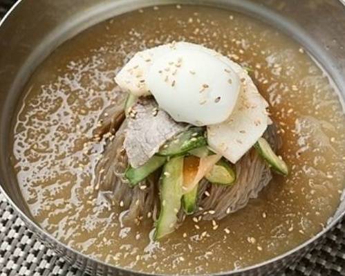 Order Cold Buckwheat Noodle 물냉면 food online from Tree Garden store, Houston on bringmethat.com