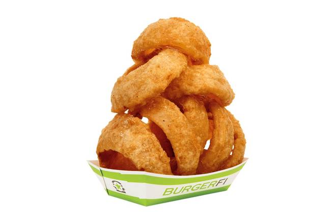 Order ONION RINGS (LARGE) food online from Burgerfi store, Brentwood on bringmethat.com
