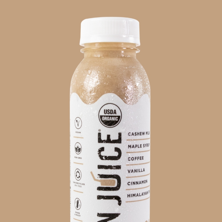 Order Cashew Milk Latte 12 oz food online from Clean Juice store, Southern Pines on bringmethat.com