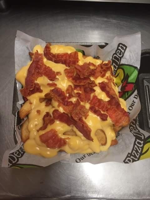 Order Bacon Cheddar Fries - Side food online from Fox's Pizza Den store, Parkhill on bringmethat.com