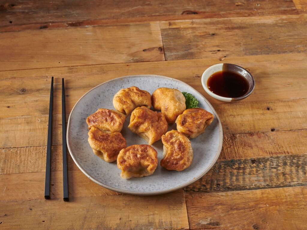 Order 11. Fried Dumplings food online from China Pavilion store, Denville on bringmethat.com