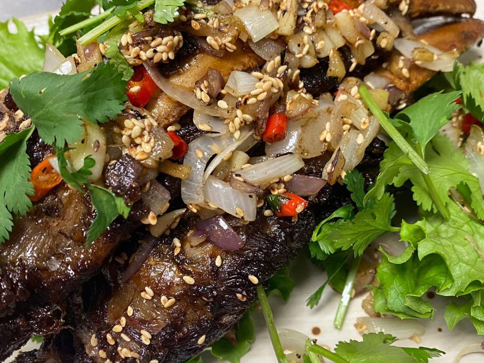 Order Salt & Pepper Beef Rib food online from Rice Bowl Cafe store, Austin on bringmethat.com