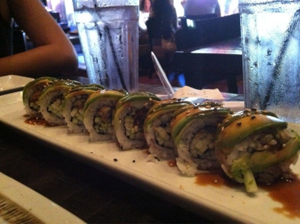 Order B6. Caterpillar Roll food online from Ami Sushi store, Westwood on bringmethat.com