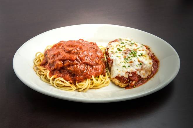 Order Chicken Parmigiana food online from The Old Spaghetti Factory store, San Diego on bringmethat.com