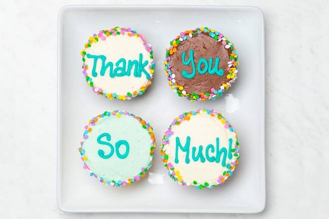 Order Thank You Cupcake 4 box food online from Susiecakes store, Greenbrae on bringmethat.com