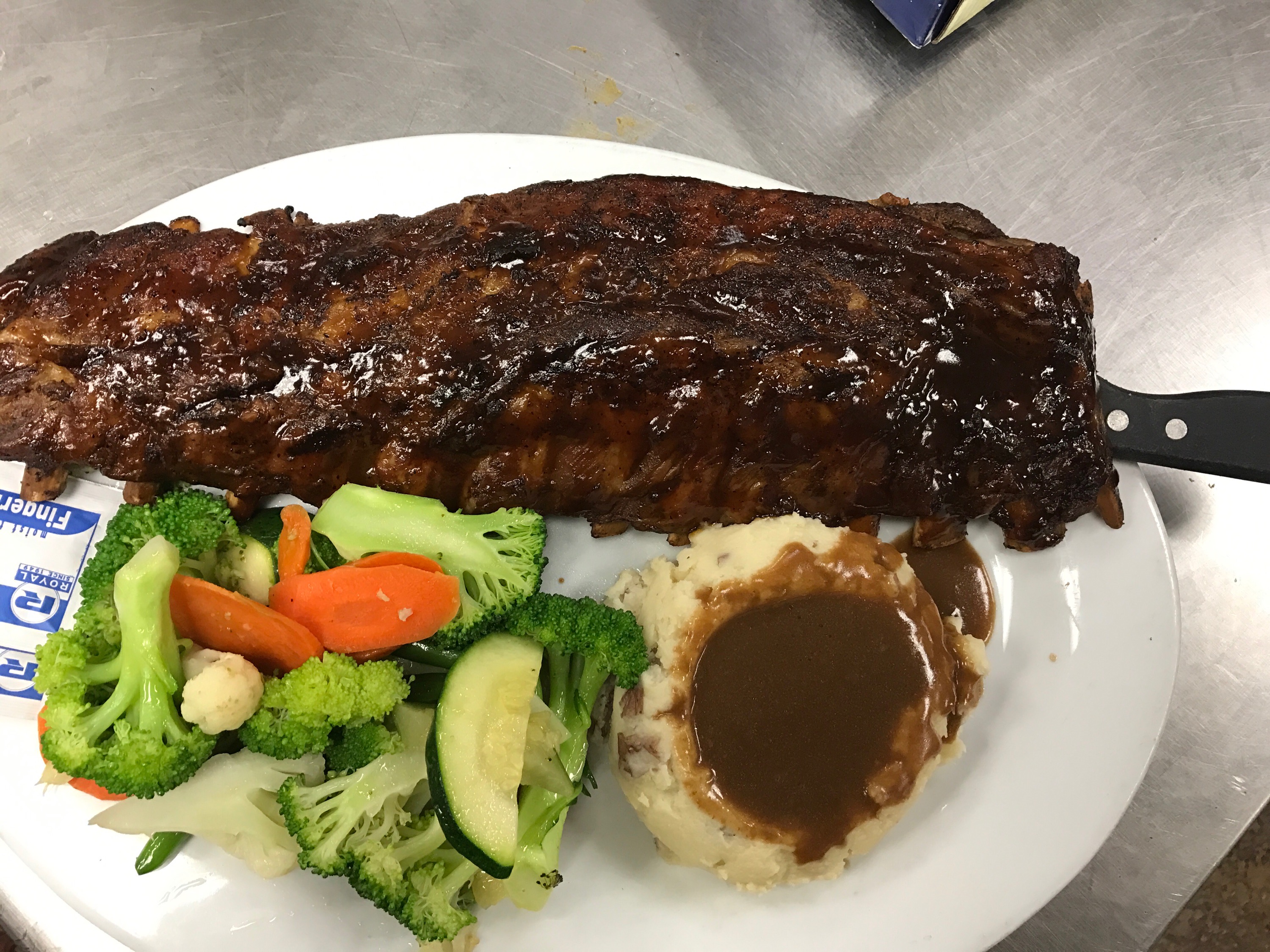 Order Braised Country Baby Back Pork Ribs food online from Black Horse Tavern and Grill store, Norco on bringmethat.com