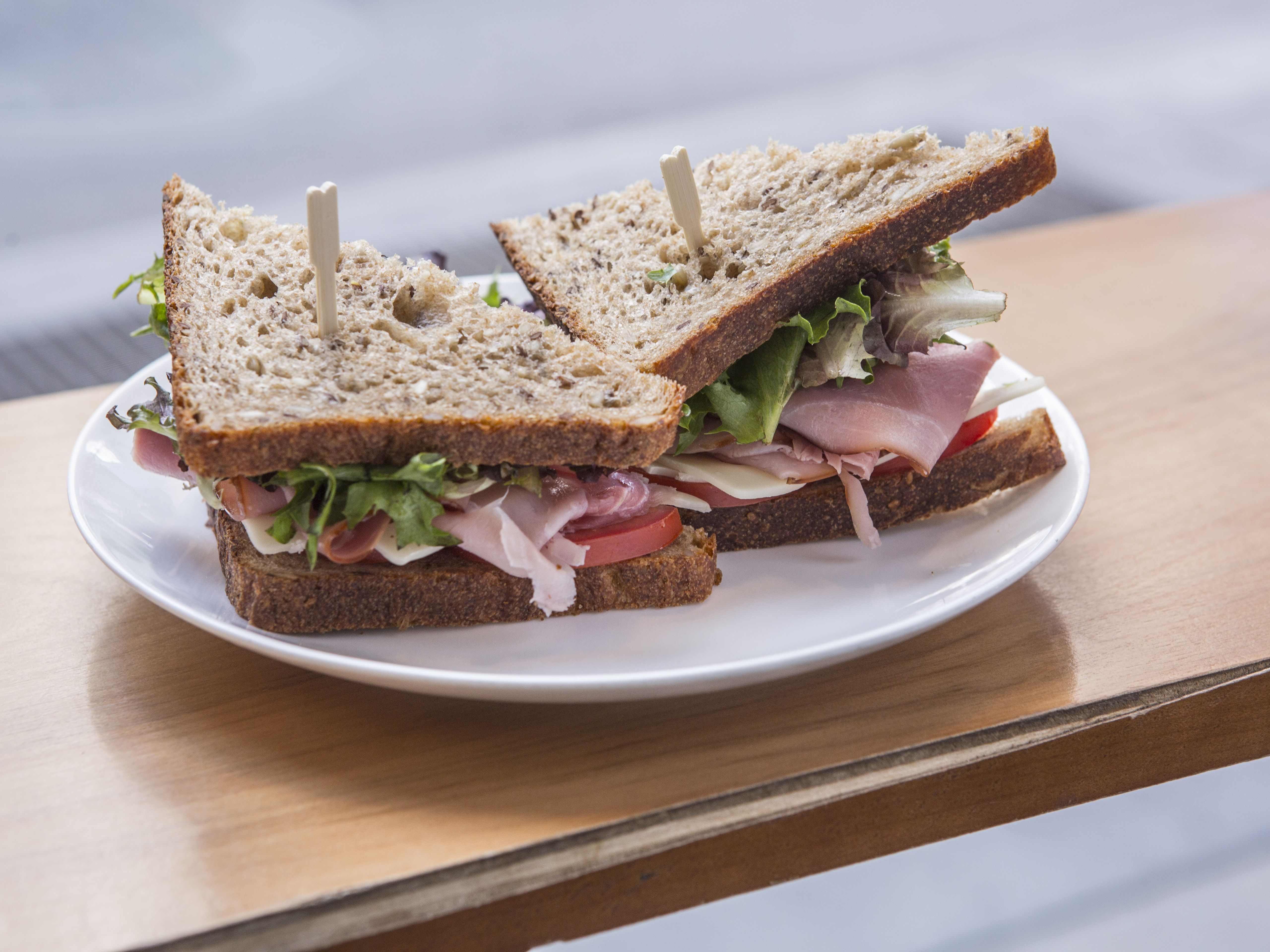 Order Black Forest Ham and Swiss Cheese Sandwich food online from Blue Spoon Coffee Company store, New York on bringmethat.com
