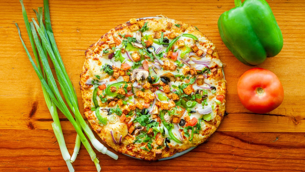 Order 16. Shahi Paneer Pizza food online from Bella Pizza store, San Jose on bringmethat.com