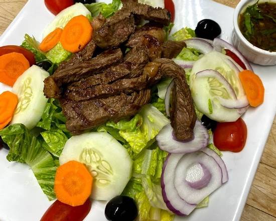 Order Top Sirloin Salad food online from Serra Restaurant store, Summit on bringmethat.com