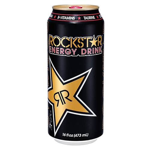 Order Rockstar Energy Drink - 16 oz Can/Single food online from Bottle Shop & Spirits store, Los Alamitos on bringmethat.com